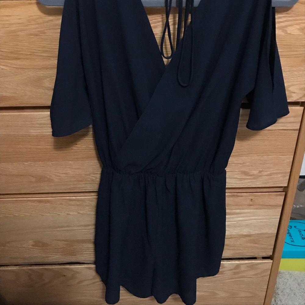 Navy Romper